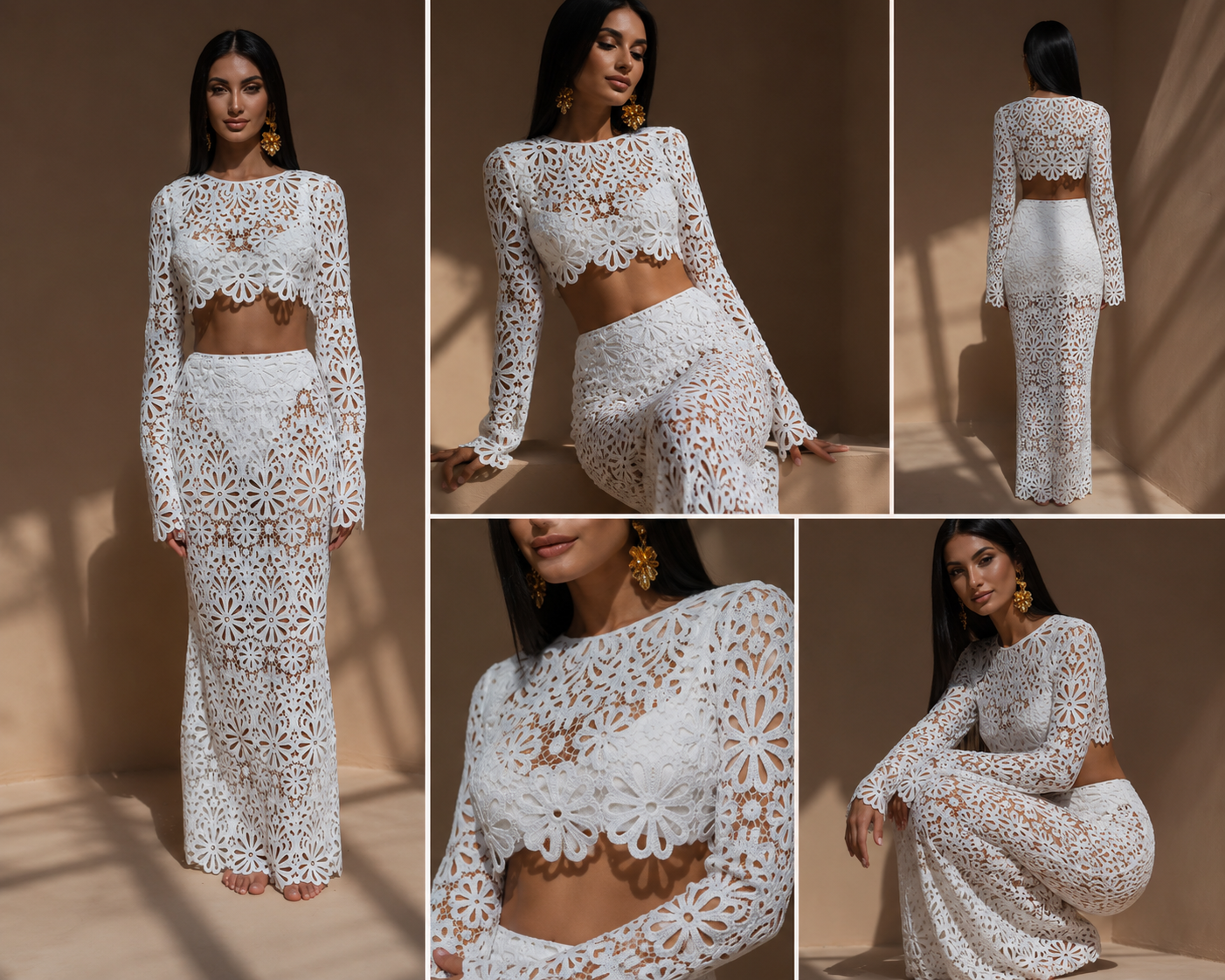 Golden Sands Lace Set