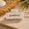 Pearl White Hair Claw Clip
