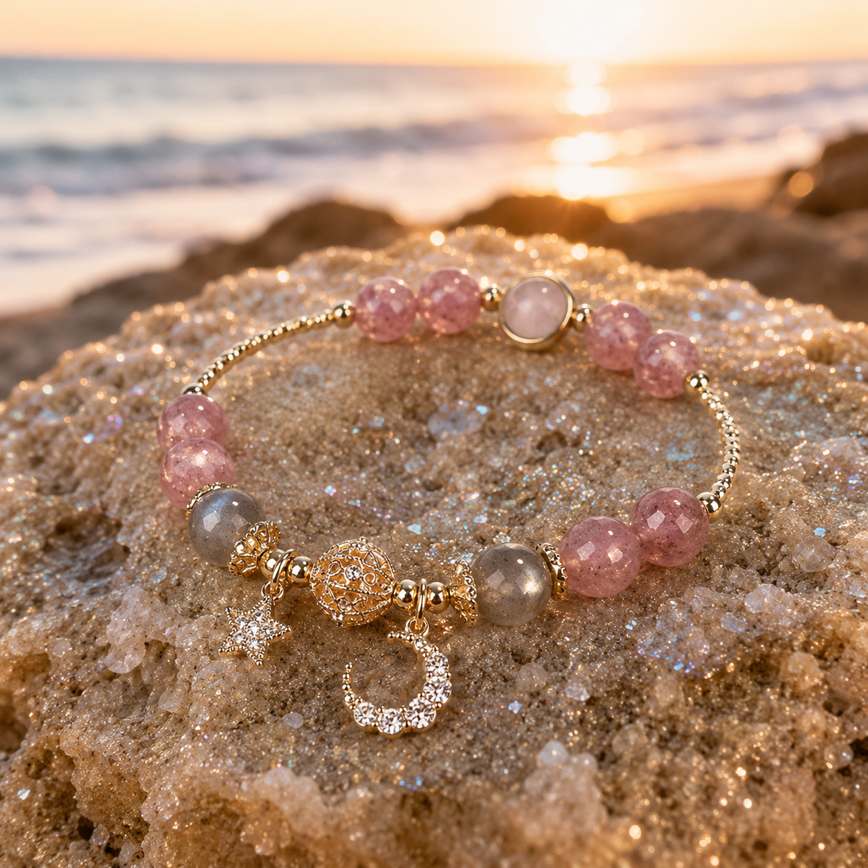 moonlit blush bracelet