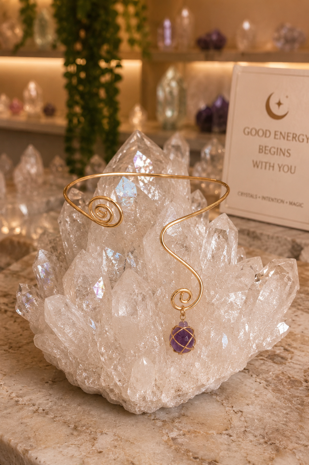 amethyst harmony cuff