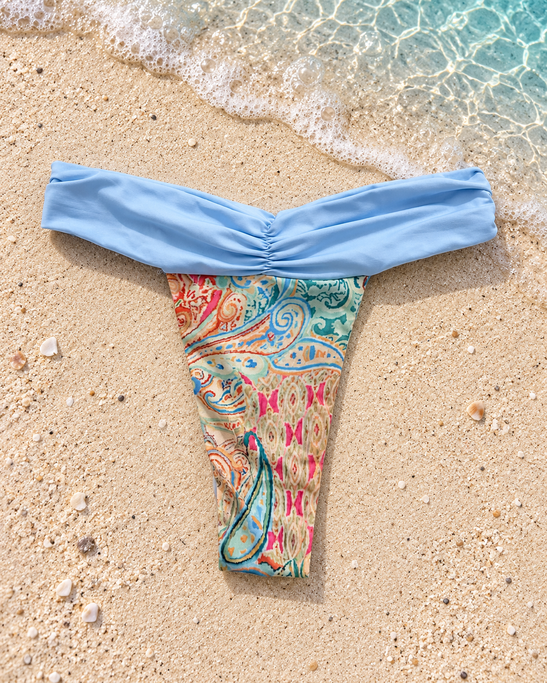 Golden Mirage High-Waist Swim Skirt Set