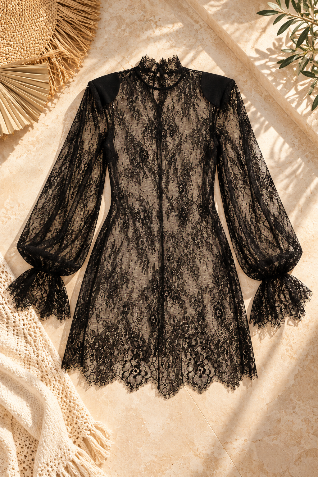 Midnight coast lace dress