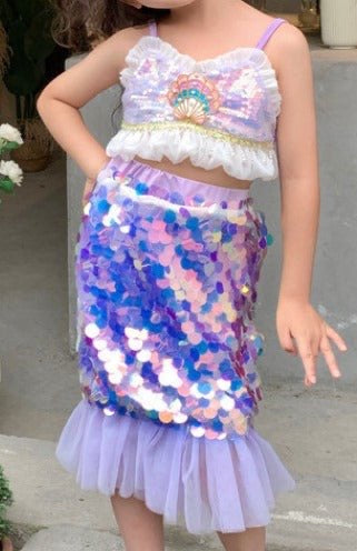 Mermaid Top & Skirt Set