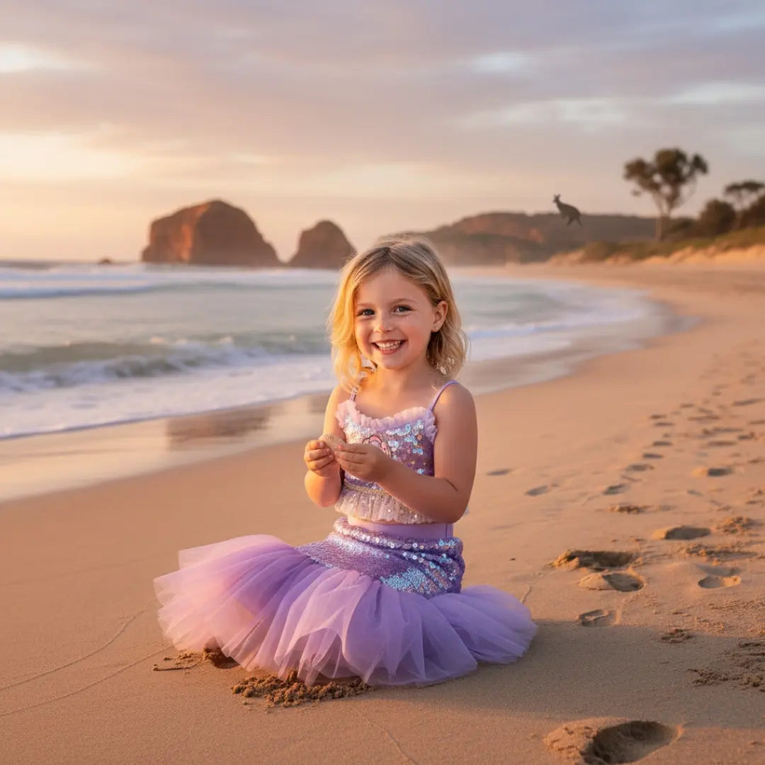 Mermaid Top & Skirt Set
